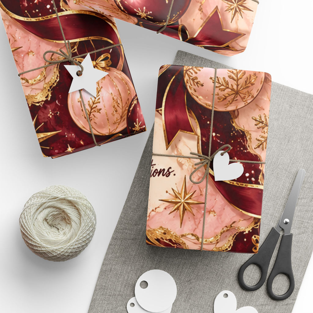 Grown Woman Christmas Energy Luxury Wrapping Paper | HustleAndGlow