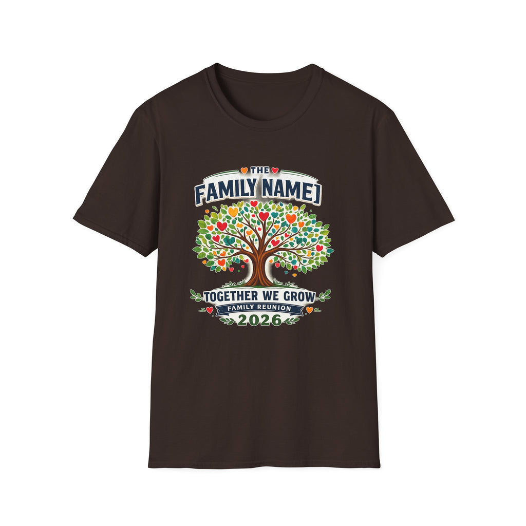 Custom Family Reunion Shirt | Together We Grow Family Tree Tee | Personalized Family Name Reunion 2026 T-Shirt