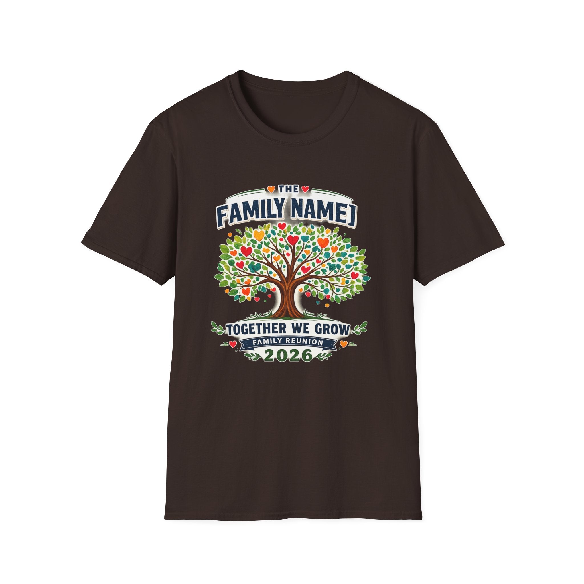 Custom Family Reunion Shirt | Together We Grow Family Tree Tee | Personalized Family Name Reunion 2026 T-Shirt