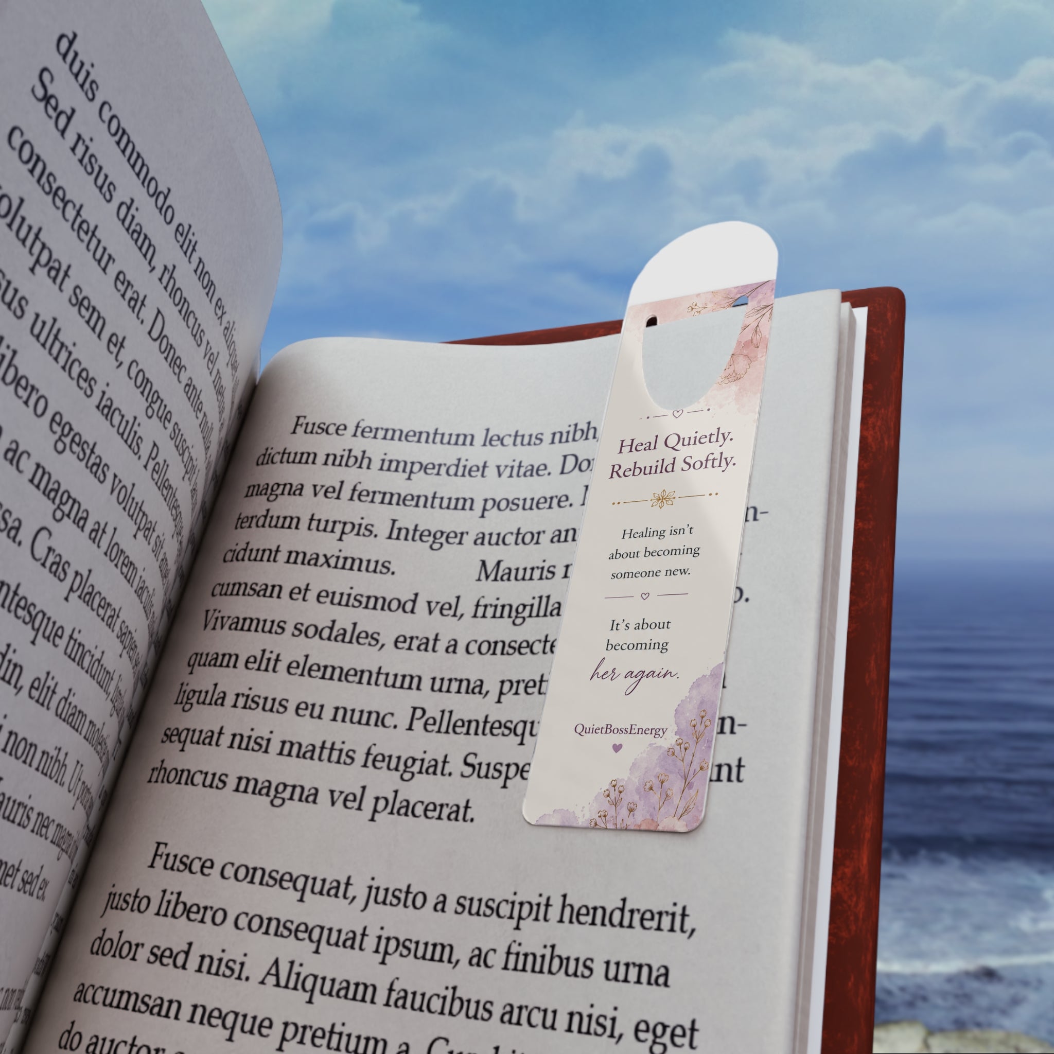 The Soft Rebuild Metal Bookmark