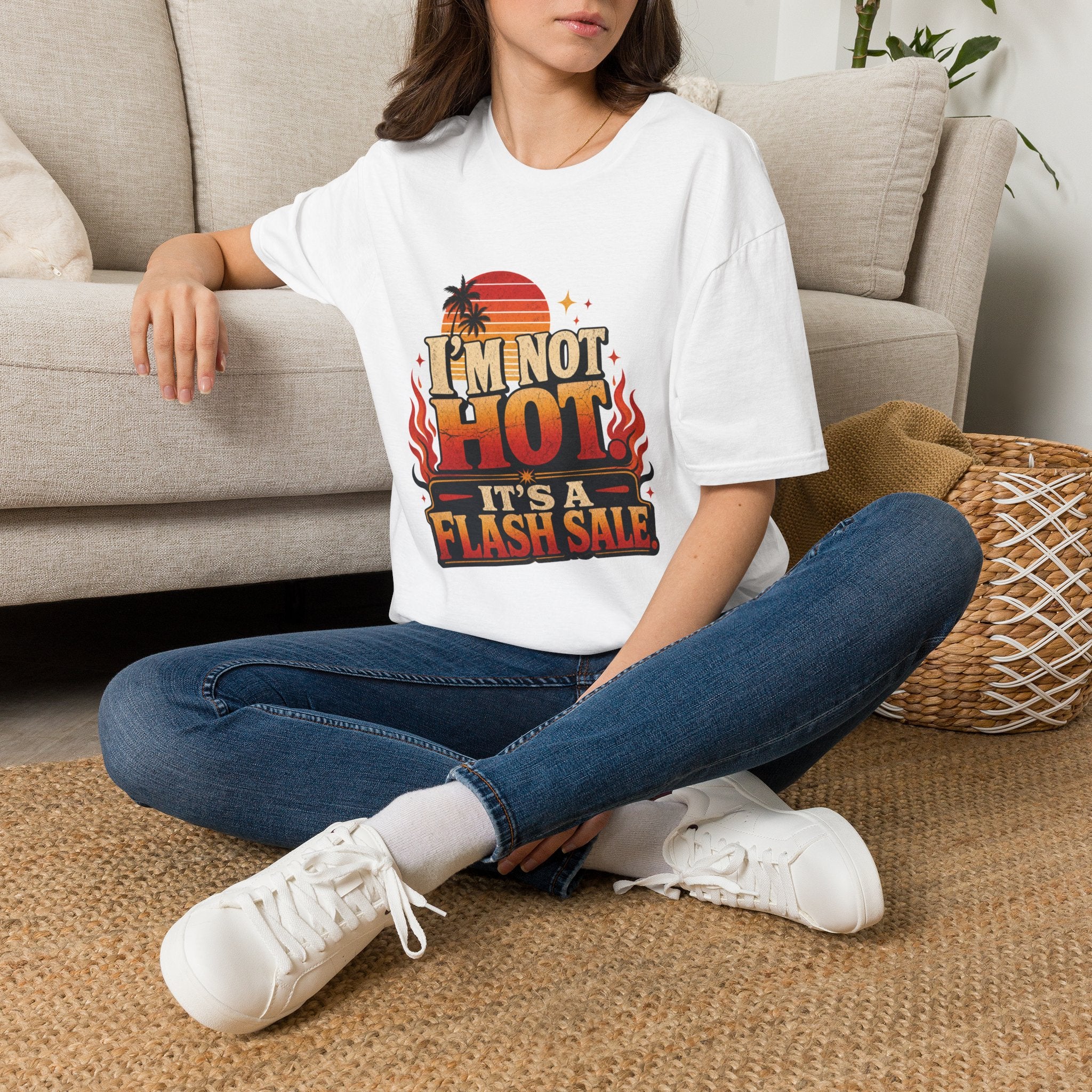 I'm Not Hot It's A Flash Sale Shirt | Funny Menopause Humor Tee | Hot Flash Gift for Women