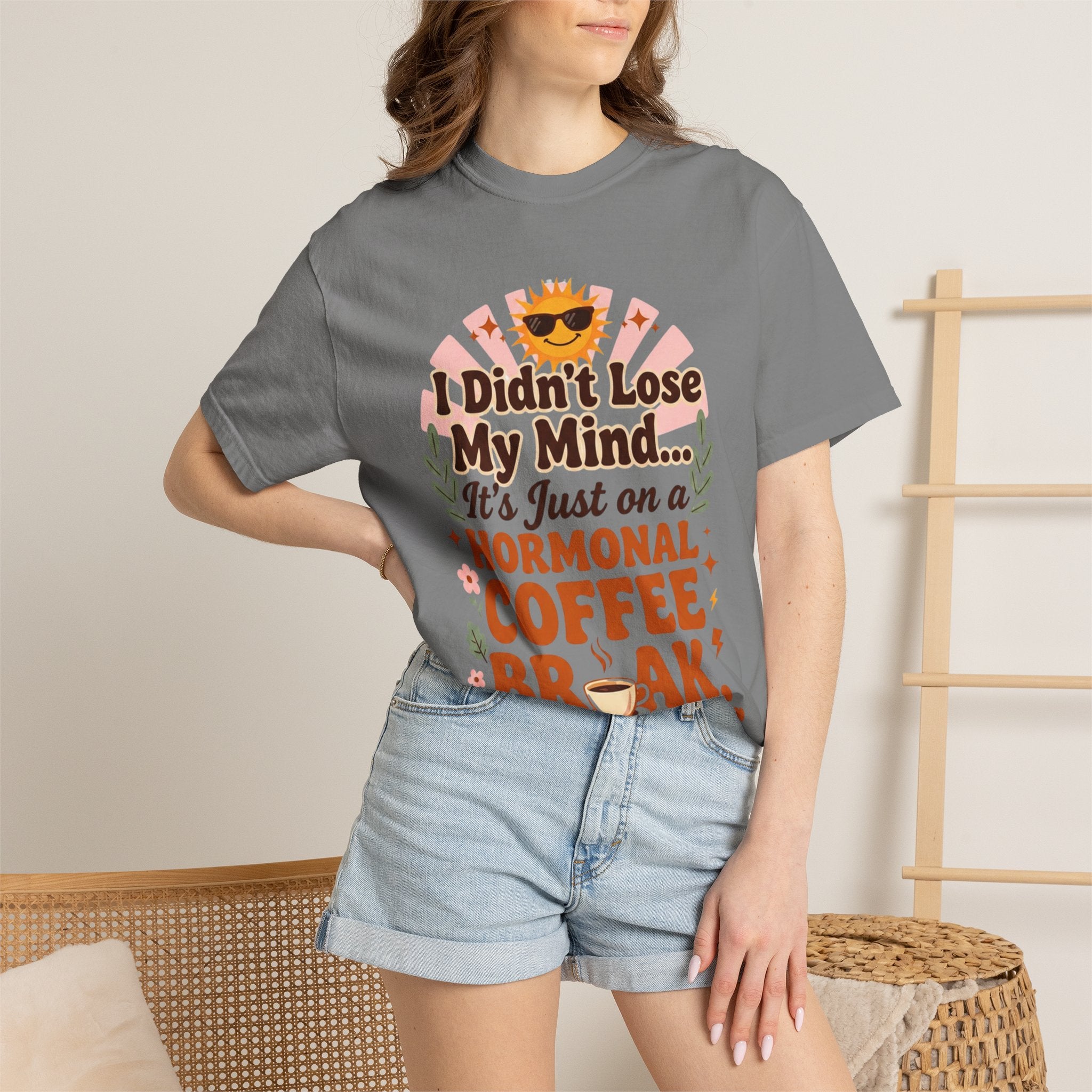 Funny Perimenopause Shirt | I Didn't Lose My Mind… It's Just on a Hormonal Coffee Break | Retro Menopause Tee