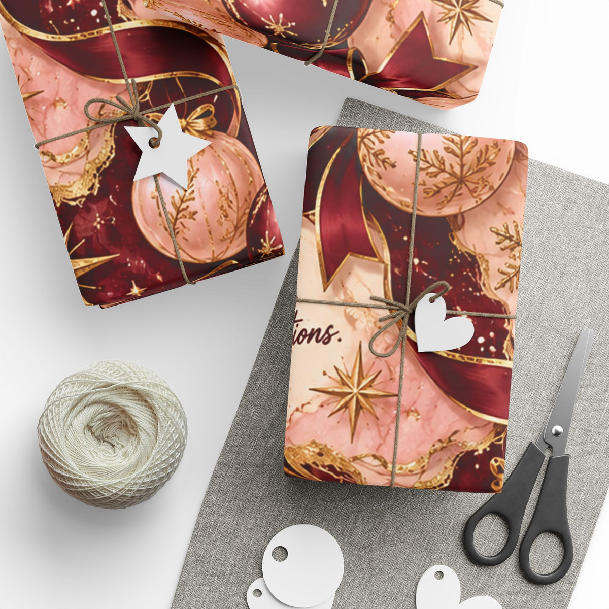 Grown Woman Christmas Energy Luxury Wrapping Paper | HustleAndGlow