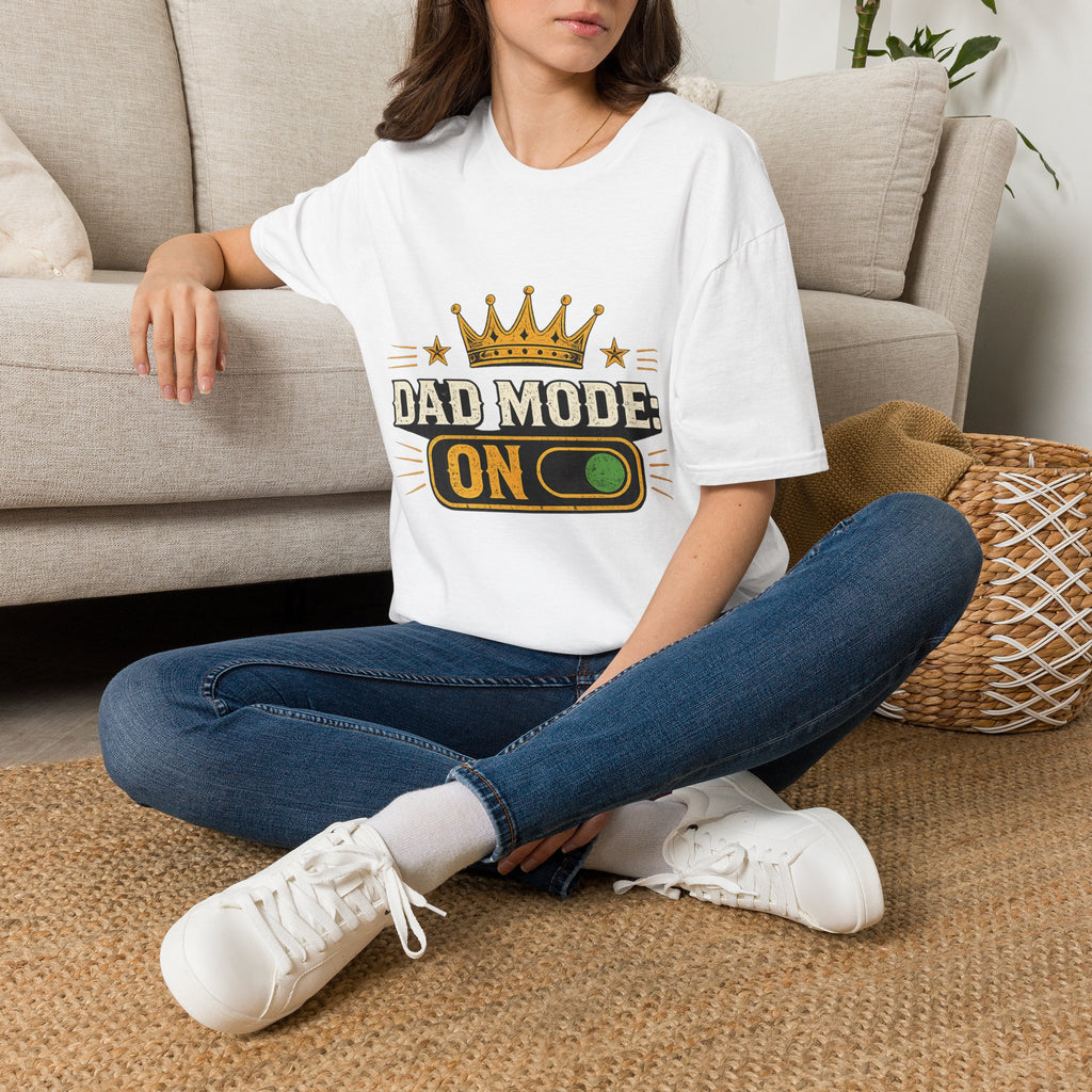 Dad Mode On T-Shirt — Crown Graphic Father’s Day Tee