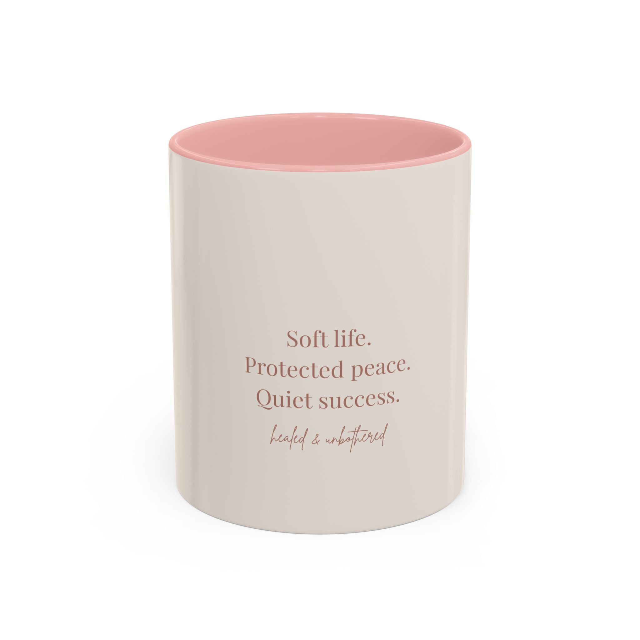 Soft Life Affirmation Mug | Feminine Neutral Coffee Cup