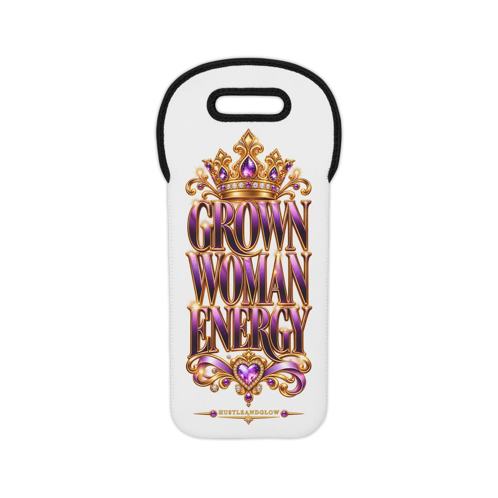 Crowned Grown Woman Energy Wine Tote Bag