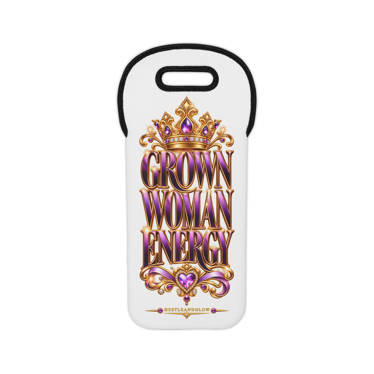 Crowned Grown Woman Energy Wine Tote Bag