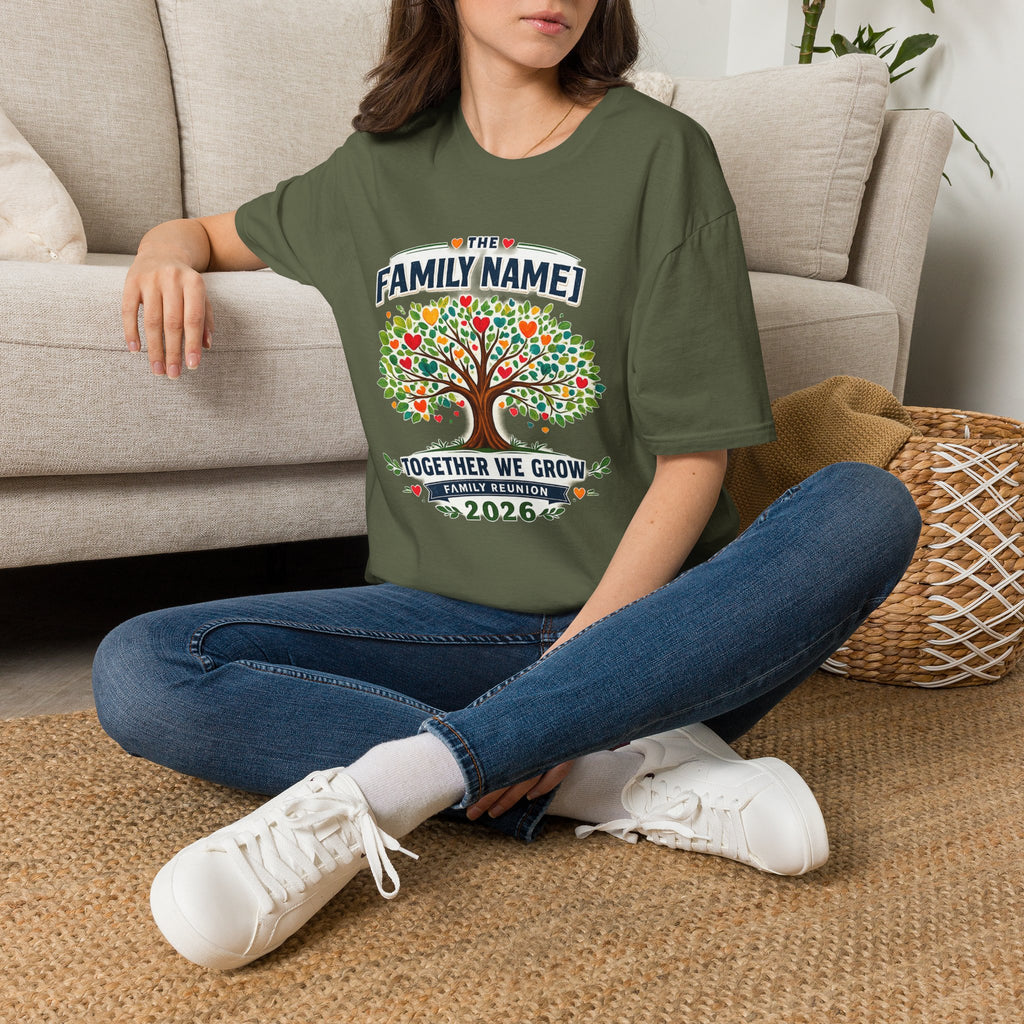 Custom Family Reunion Shirt | Together We Grow Family Tree Tee | Personalized Family Name Reunion 2026 T-Shirt