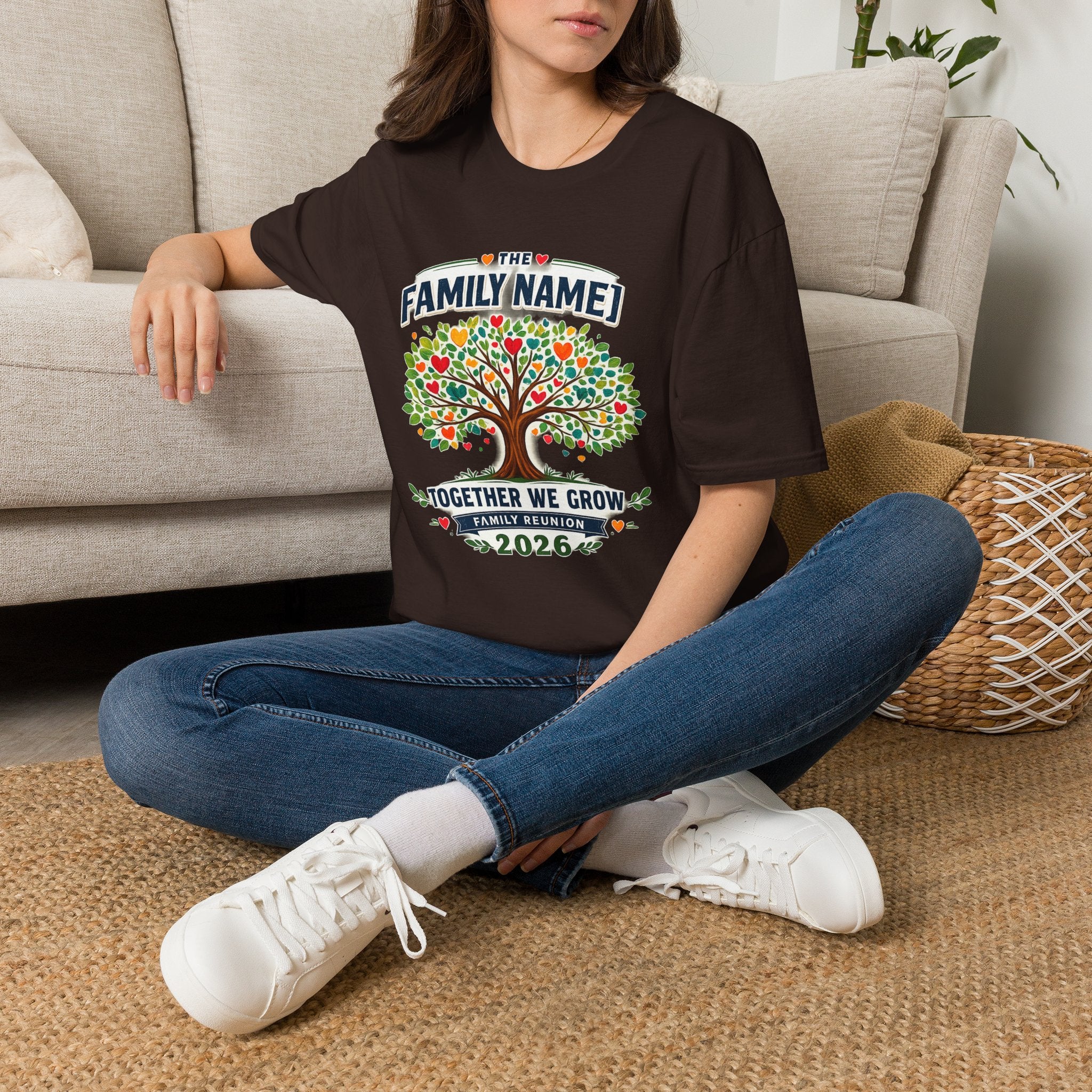 Custom Family Reunion Shirt | Together We Grow Family Tree Tee | Personalized Family Name Reunion 2026 T-Shirt