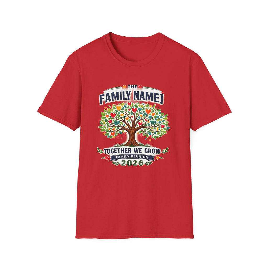 Custom Family Reunion Shirt | Together We Grow Family Tree Tee | Personalized Family Name Reunion 2026 T-Shirt