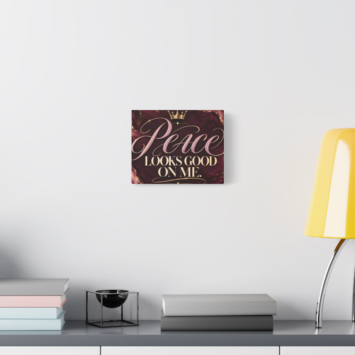 Peace Looks Good On Me Canvas Wall Art