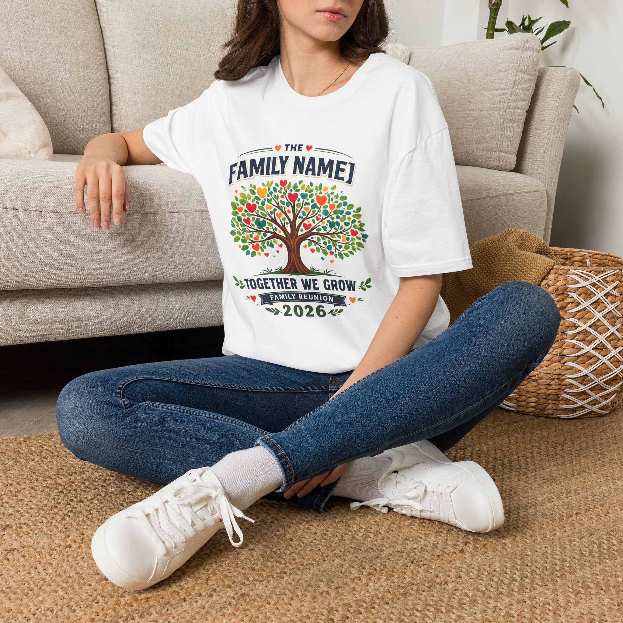 Custom Family Reunion Shirt | Together We Grow Family Tree Tee | Personalized Family Name Reunion 2026 T-Shirt