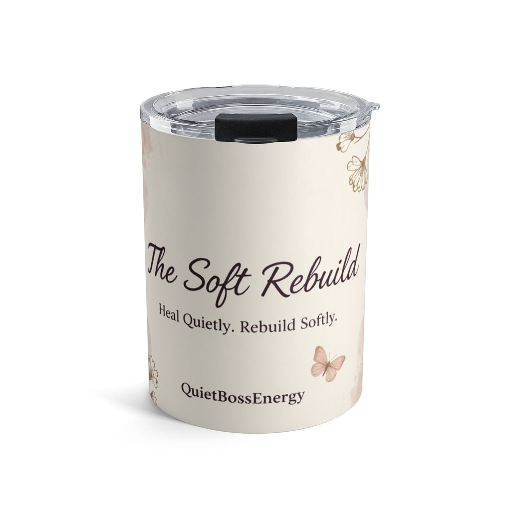 The Soft Rebuild Thermal Tumbler – Heal Quietly. Rebuild Softly.