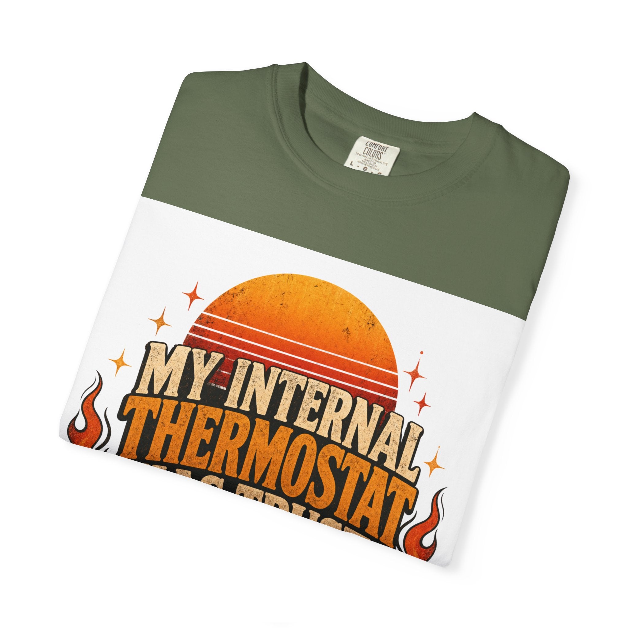 My Internal Thermostat Has Trust Issues Shirt | Funny Menopause Humor Tee | Hot Flash Gift