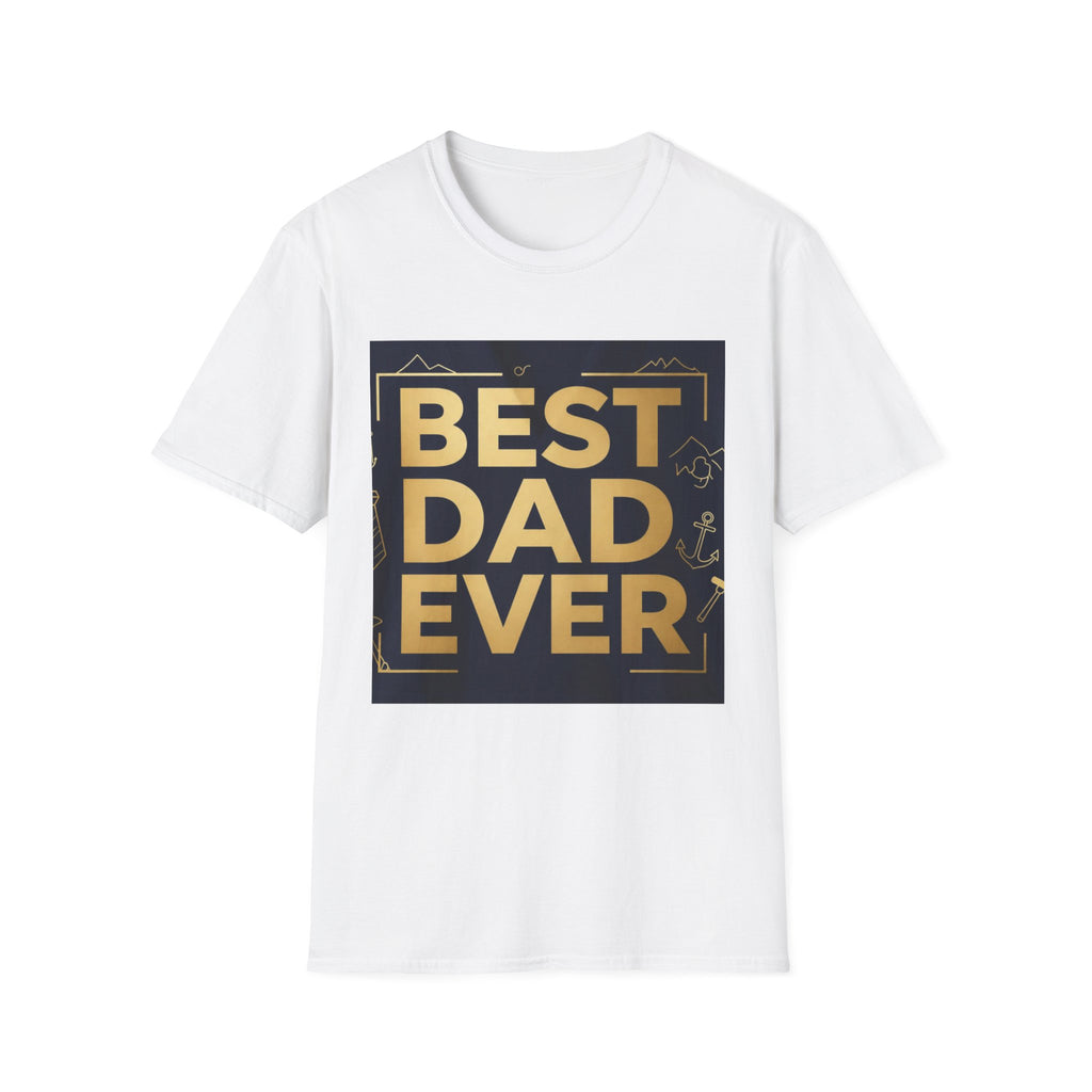 Best Dad Ever T-Shirt — Bold Gold Fathers Day Tee