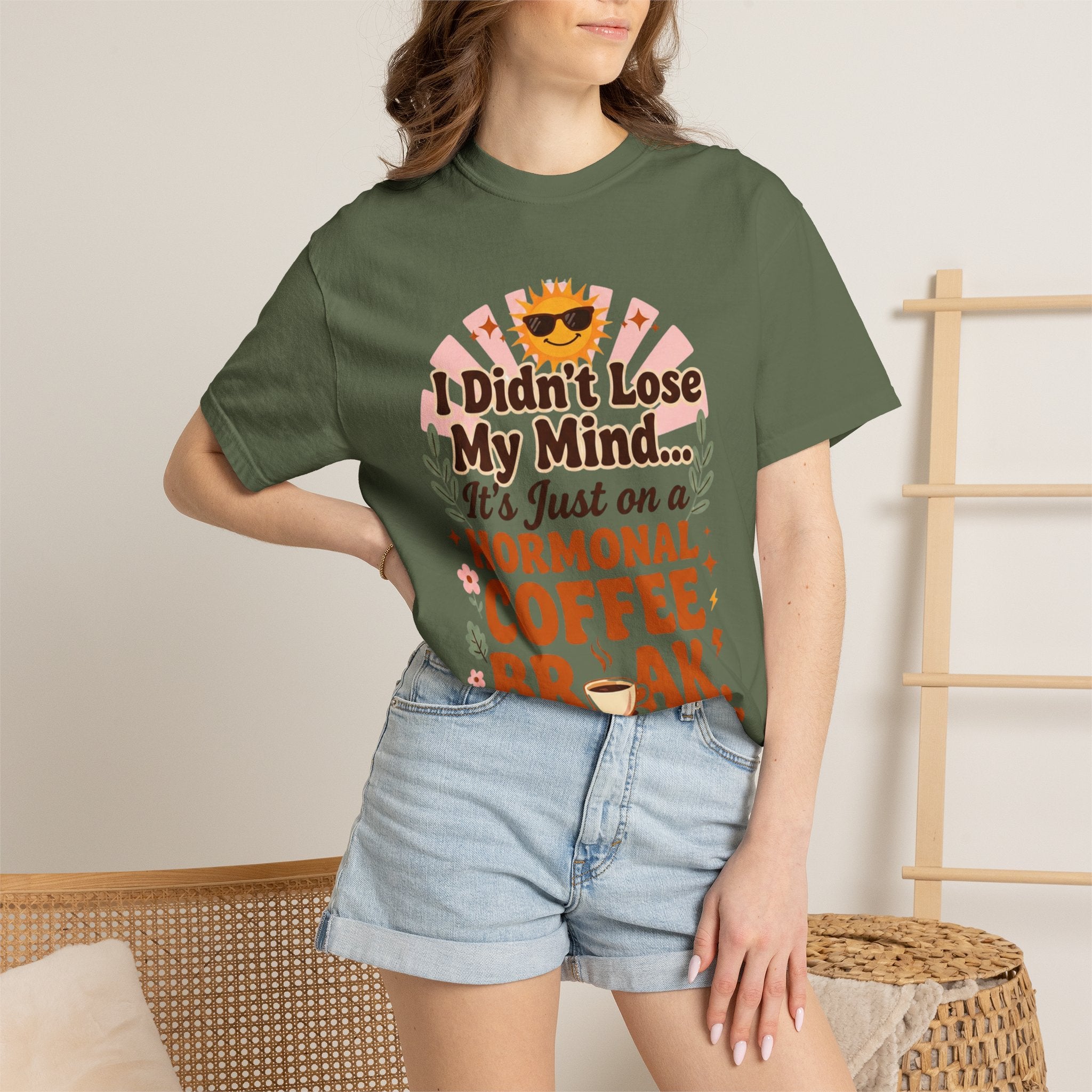 Funny Perimenopause Shirt | I Didn't Lose My Mind… It's Just on a Hormonal Coffee Break | Retro Menopause Tee