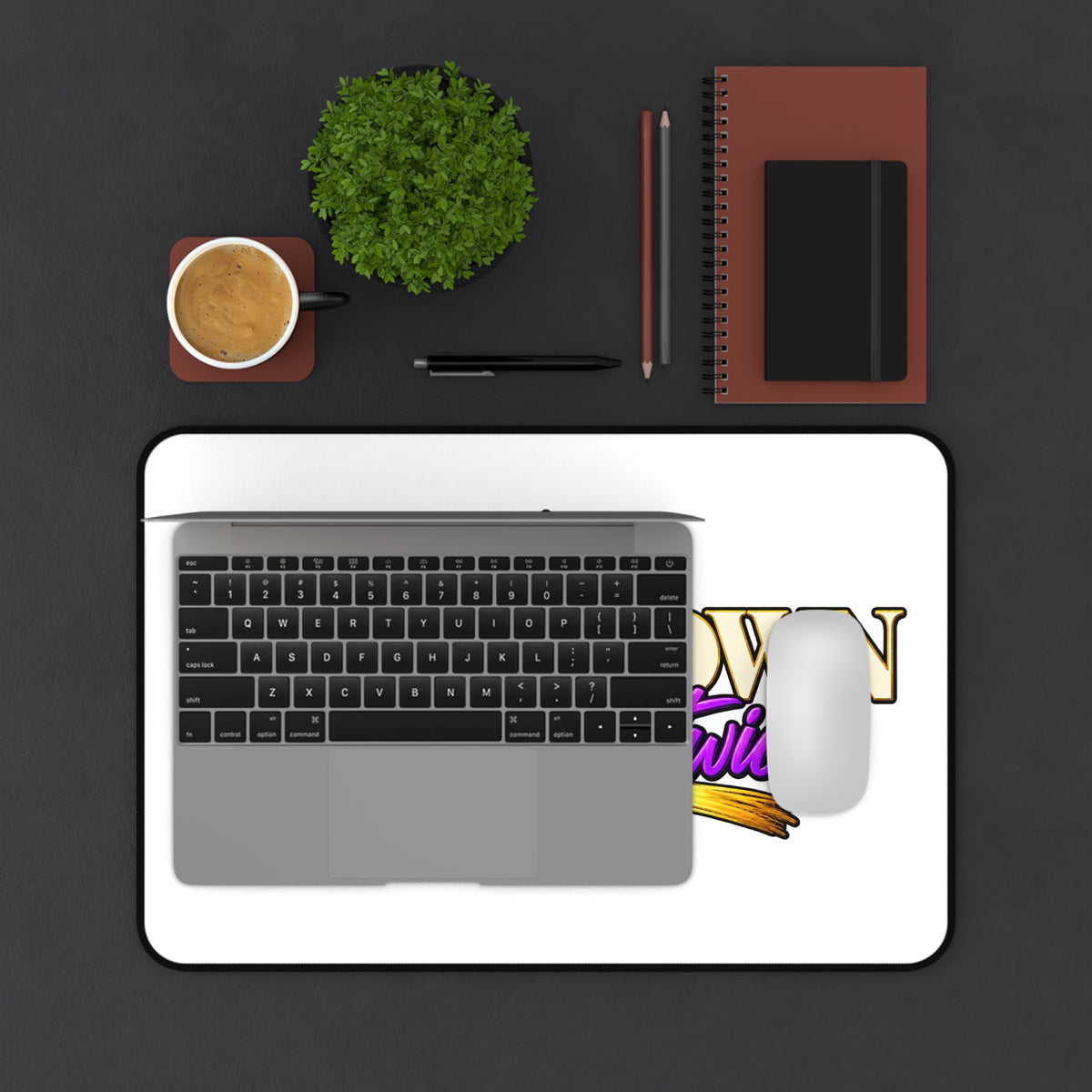 Too Grown to Explain It Twice Desk Mat | HustleAndGlow