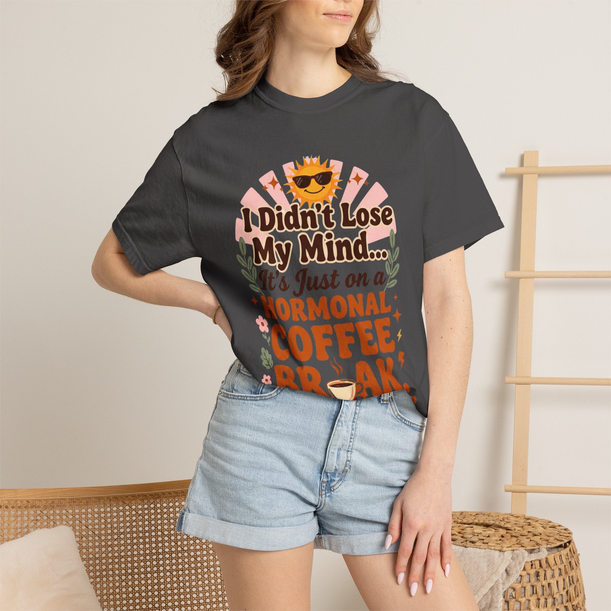 Funny Perimenopause Shirt | I Didn't Lose My Mind… It's Just on a Hormonal Coffee Break | Retro Menopause Tee