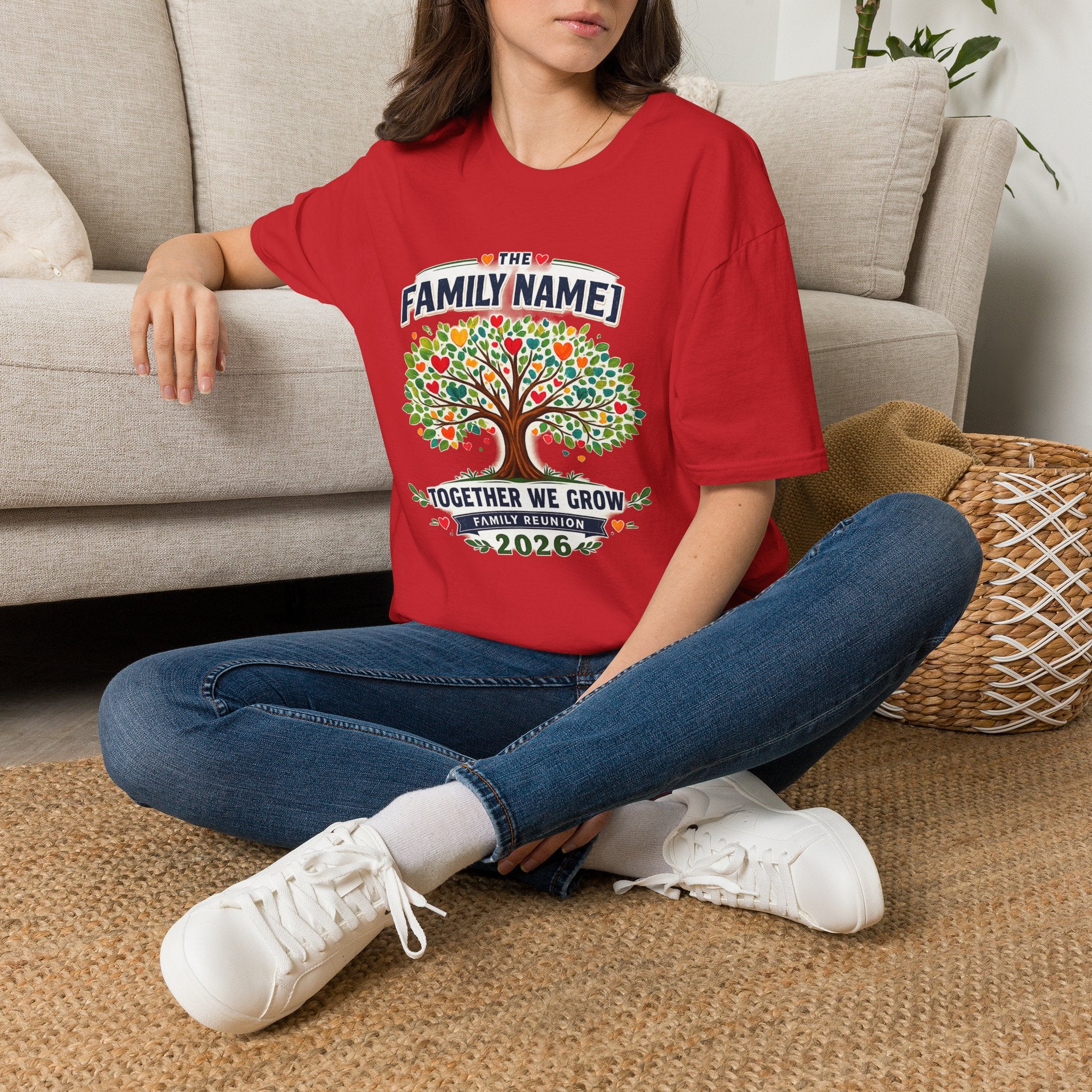 Custom Family Reunion Shirt | Together We Grow Family Tree Tee | Personalized Family Name Reunion 2026 T-Shirt