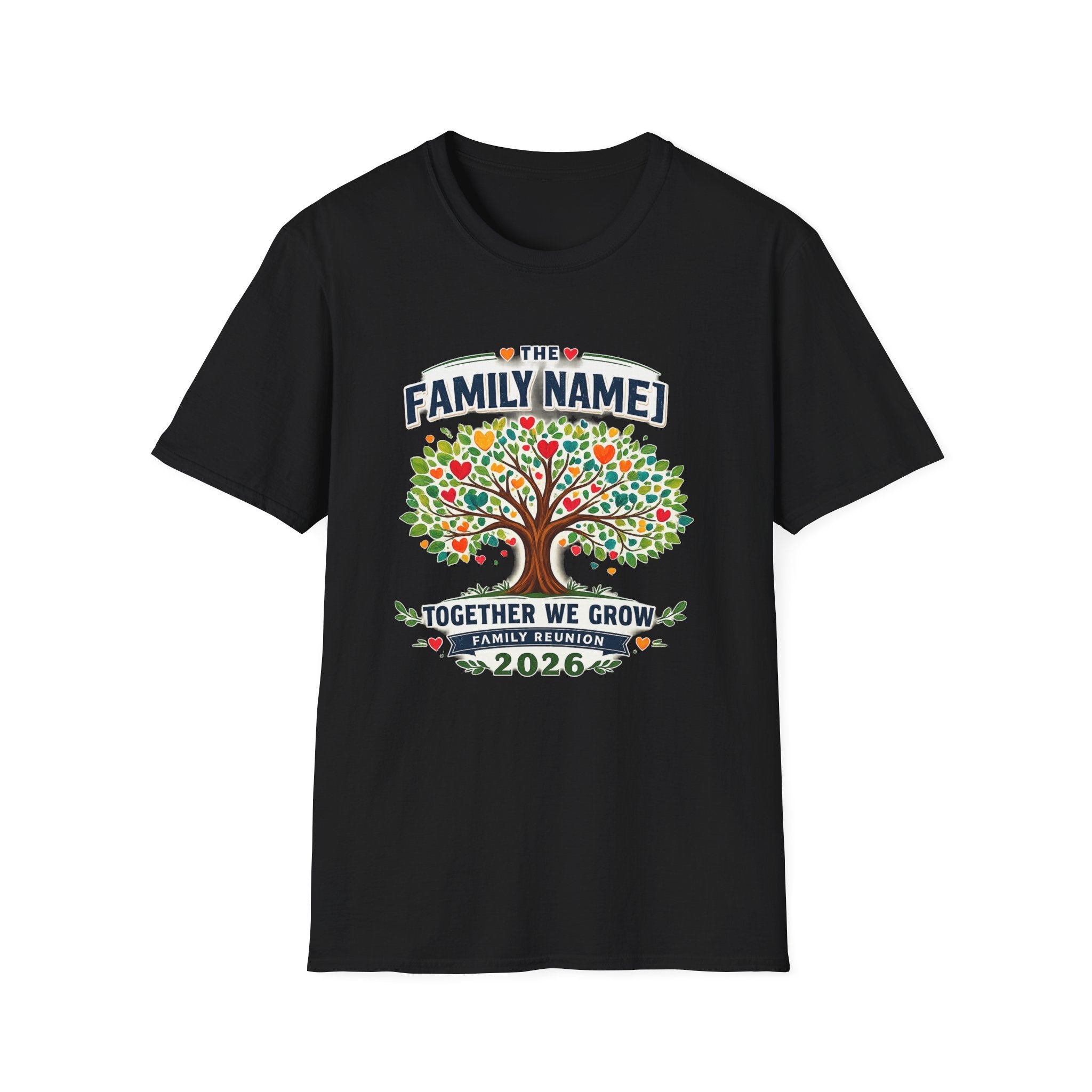 Custom Family Reunion Shirt | Together We Grow Family Tree Tee | Personalized Family Name Reunion 2026 T-Shirt