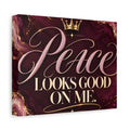Peace Looks Good On Me Canvas Wall Art