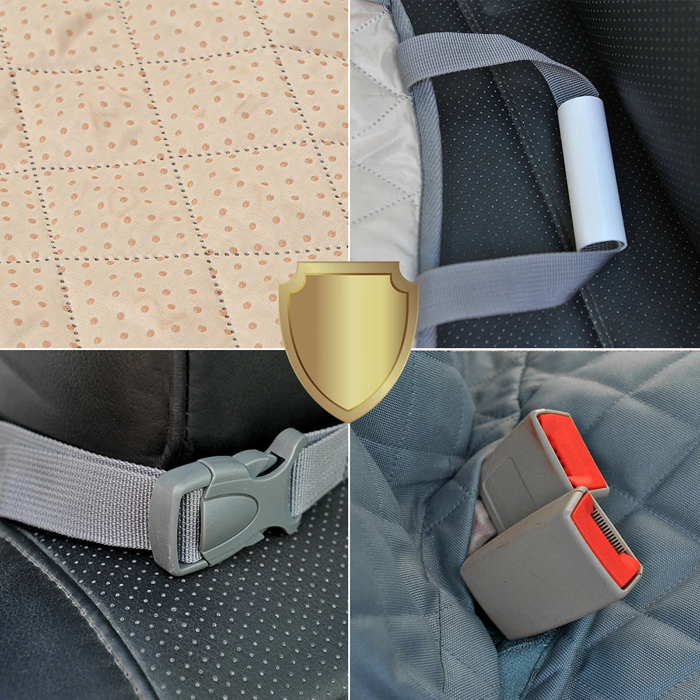 Waterproof Dog Car Seat Cover & Travel Hammock – Heavy Duty Back Seat Protector