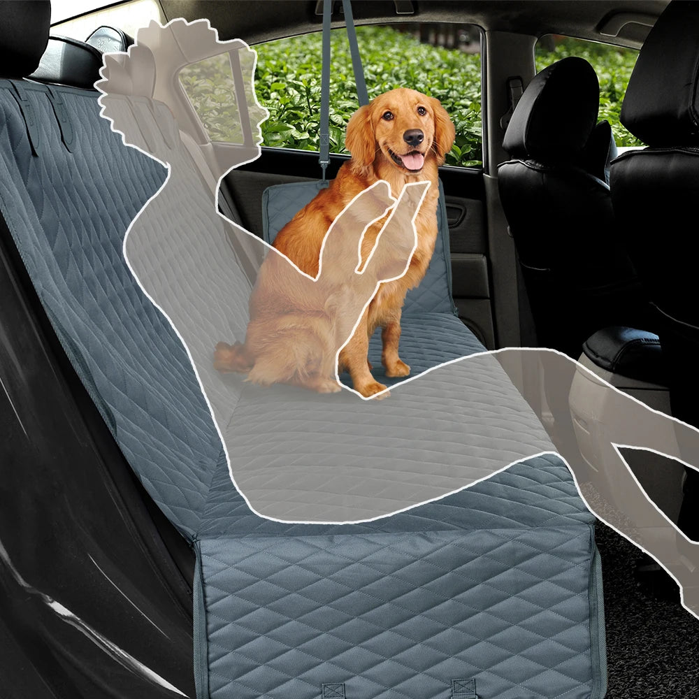 Waterproof Dog Car Seat Cover & Travel Hammock – Heavy Duty Back Seat Protector