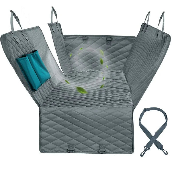 Waterproof Dog Car Seat Cover & Travel Hammock – Heavy Duty Back Seat Protector