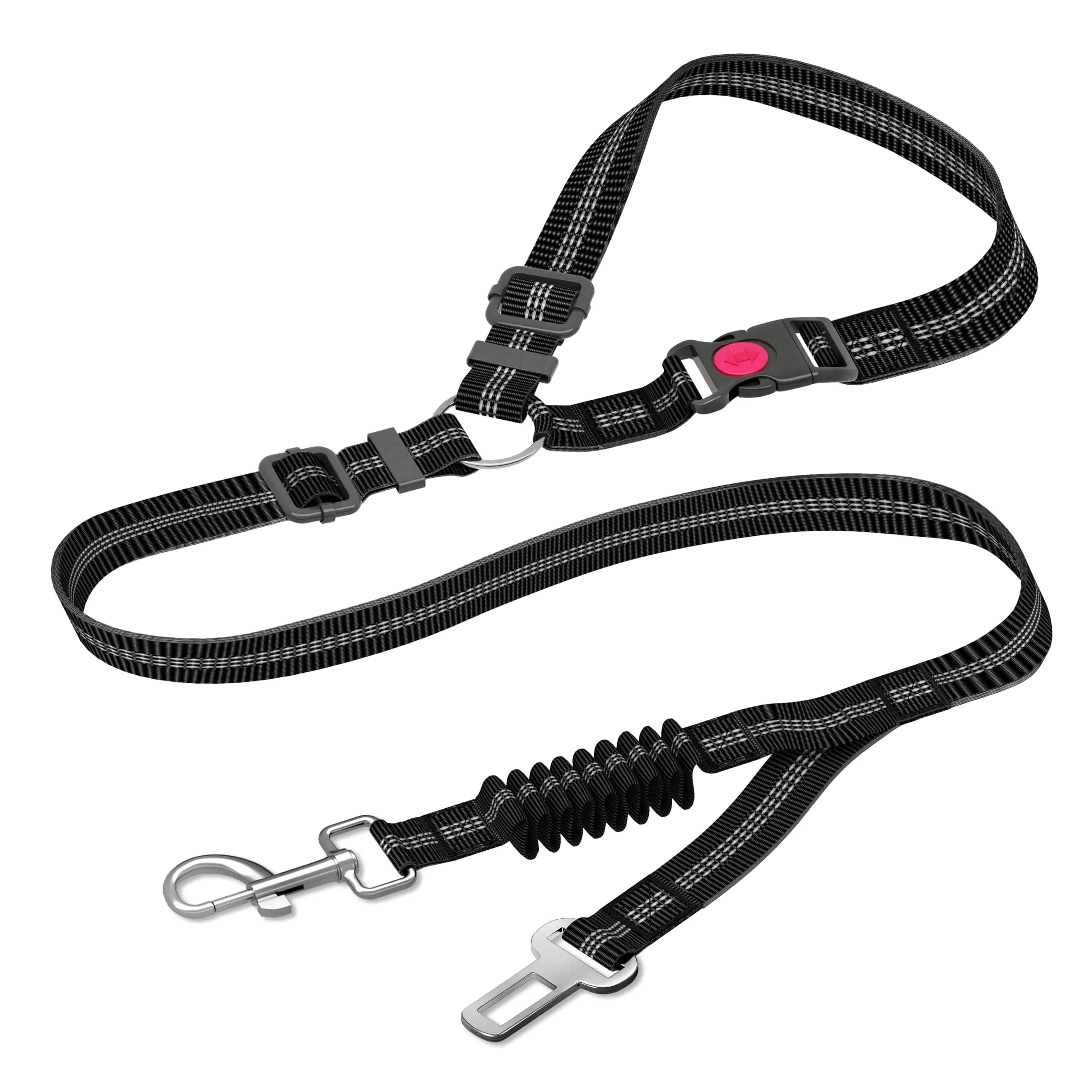 Heavy Duty Adjustable Dog Car Seat Belt | Large Dog Travel Restraint