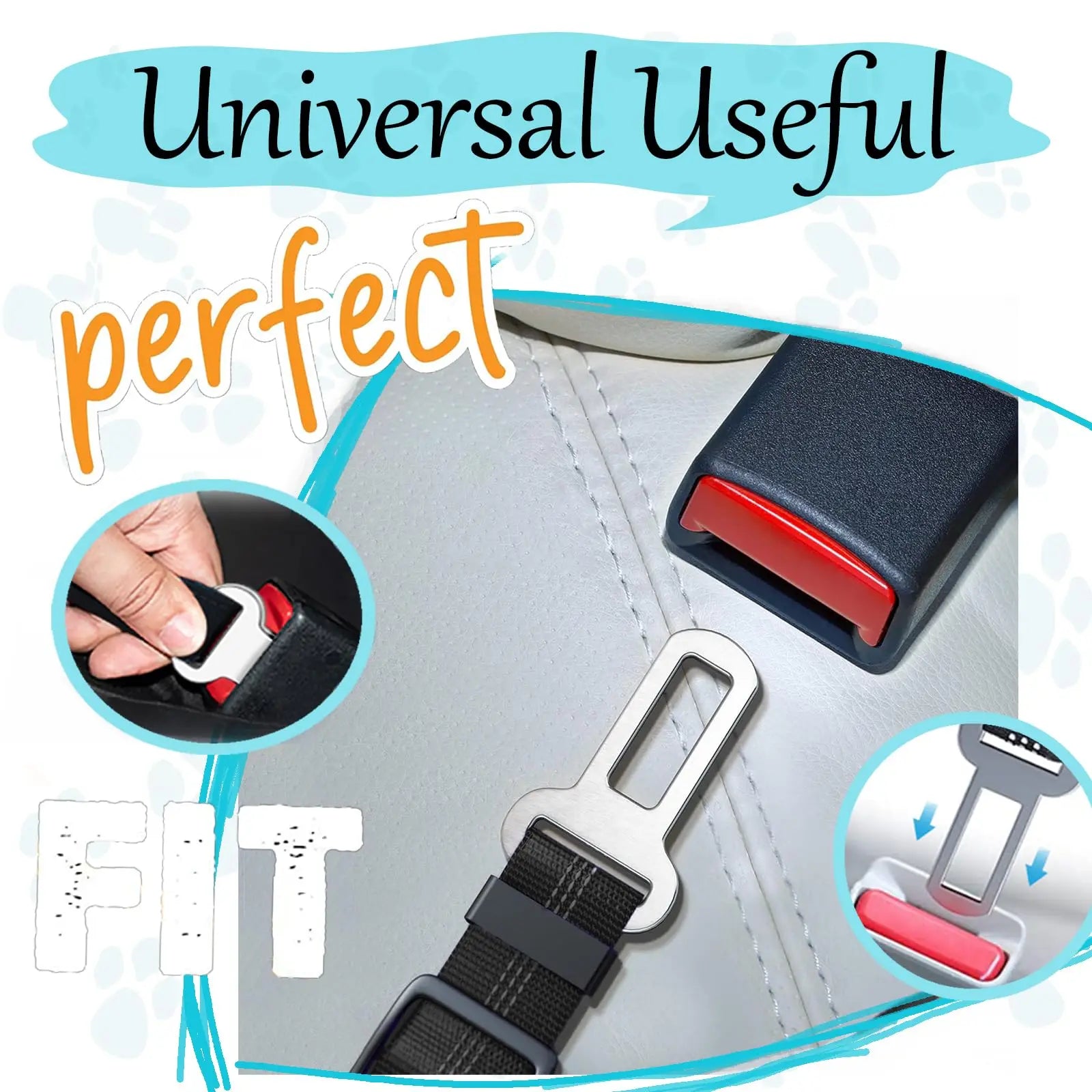 Heavy Duty Adjustable Dog Car Seat Belt | Large Dog Travel Restraint