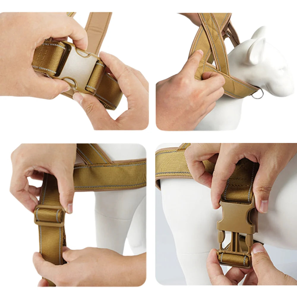 Heavy Duty Reflective No-Pull Dog Harness | Large Breed